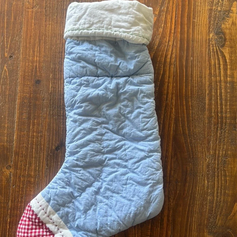 Baby's 1st ChristmasBaby's 1st Christmas Quilted Stocking Reindeer Holiday Decor